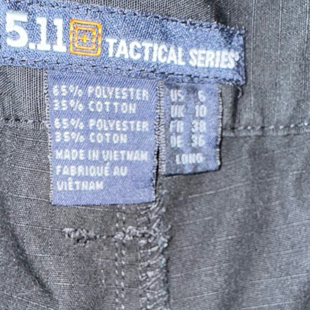 5.11 Tactical Series Women’s Black Cargo Pants Size 10 Long Ripstop Utility EUC
